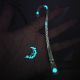 Retro Five-pointed Star Glowing Metal Bookmark Fluorescent