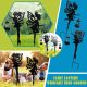 Wrought Iron Solar Lamp Girl Lantern Garden Decoration Ground Plug Landscape Light LED Hollow Solar Fairy Lantern Ground Plug