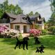 Dog Garden Decoration Lawn Animal Garden Decoration Backyard Lawn Stakes Metal Yard Decor Doge Adornment Gardening Accessories