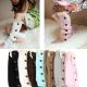 Children's Button Knitted Wool Pile Warm Foot Cover