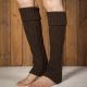 Knitted Wool Warm Leggings Mid-length Rhombus