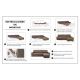 Sofa Cover Hosteline CAMERON Burgundy