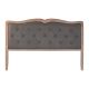 Headboard DKD Home Decor Dark grey Oak 180 x 10 x 120 cm