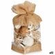 Decorative bauble White Brown 13 x 29 x 13 cm (12 Units)